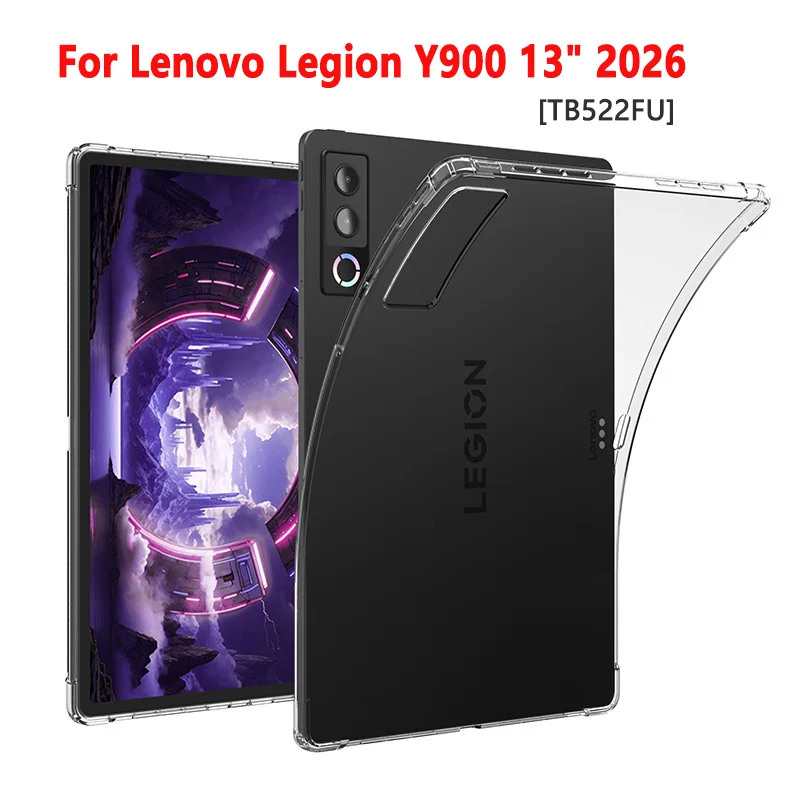 For Lenovo Legion Y900 2026 Case 13inch TB522FU Transparent Airbag Soft Silicone Cover funda Tablet for Legion Y900 13
