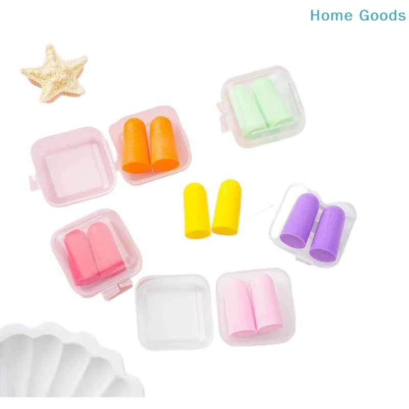 preferredSoft Foam Earplugs 38dB Noise Cancelling 10 Pairs Multicolor with Storage Cases for Construction Site Workersproduct