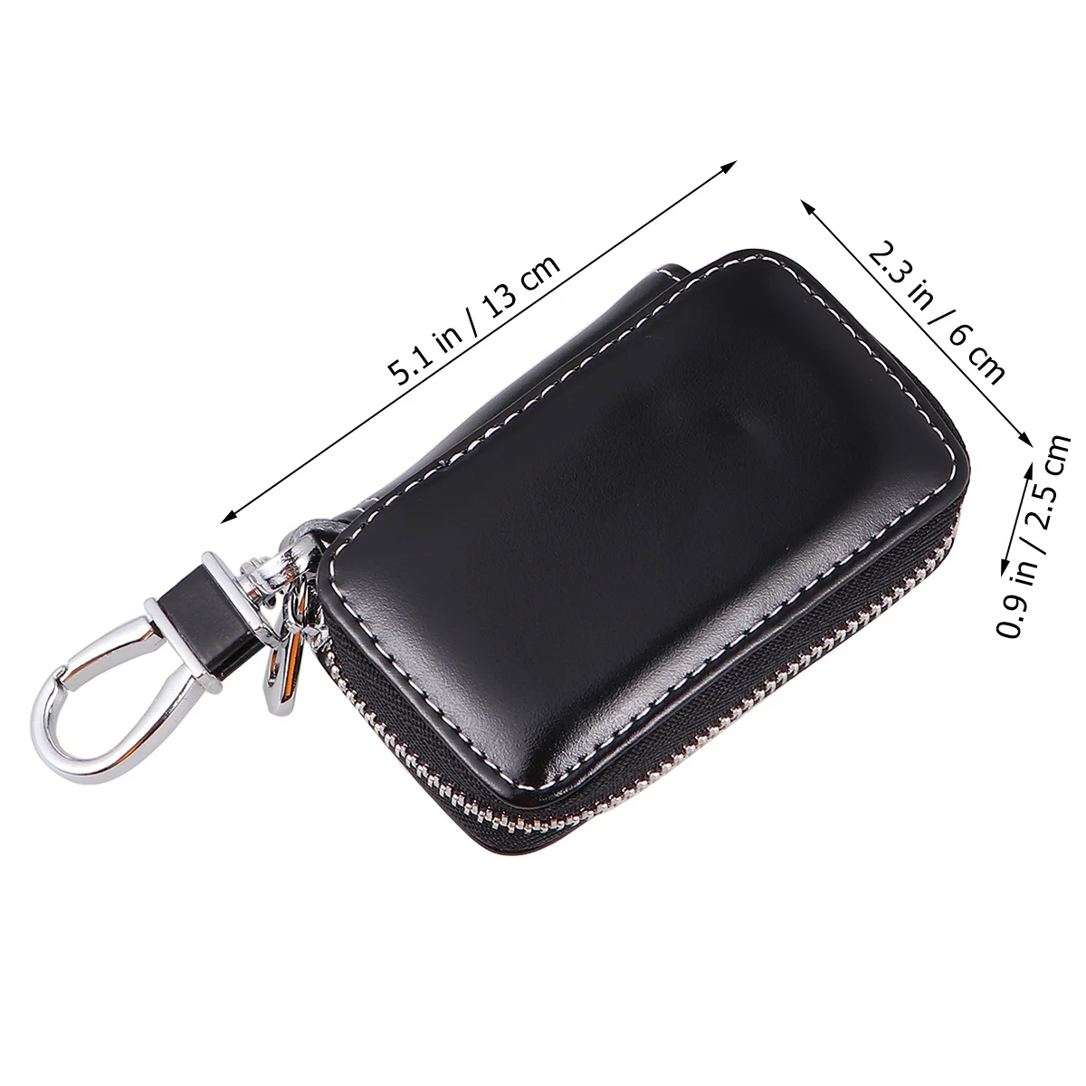 

Key Bag Black Durable Key Holder Large Capacity For Keys Coins Cash Scratch Resistant Hanging Waist