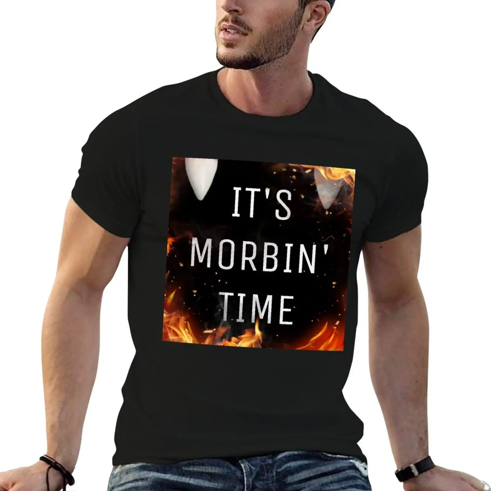 

IT'S MORBIN' TIME T-Shirt t shirt man plain funny t shirts man t shirt for man 100 percent cotton T-shirt
