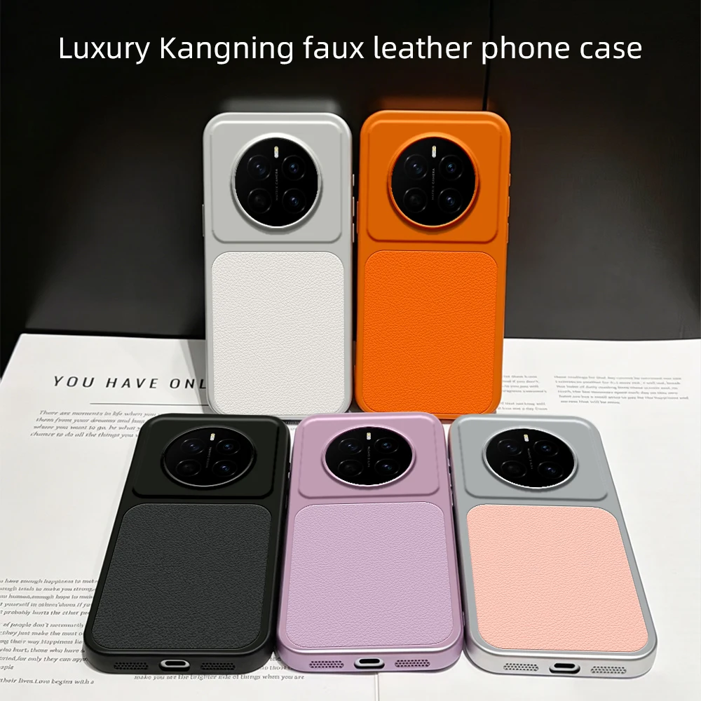 For Honor Magic7 Pro Phone Case Honor Magic 7Pro Case PU Lambskin Leather Frosted Shockproof protective shell Back Cover