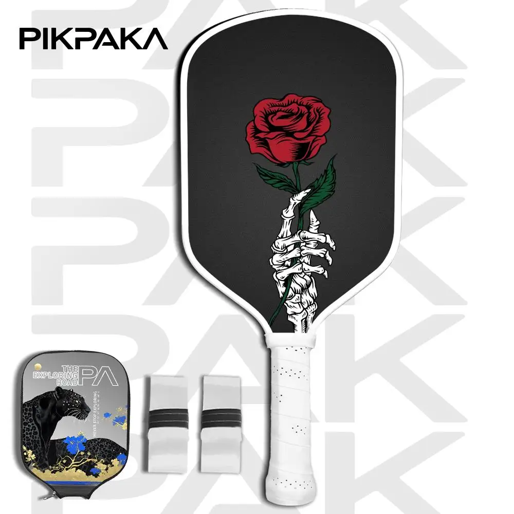 Скелет с рисунком розы Pickleball