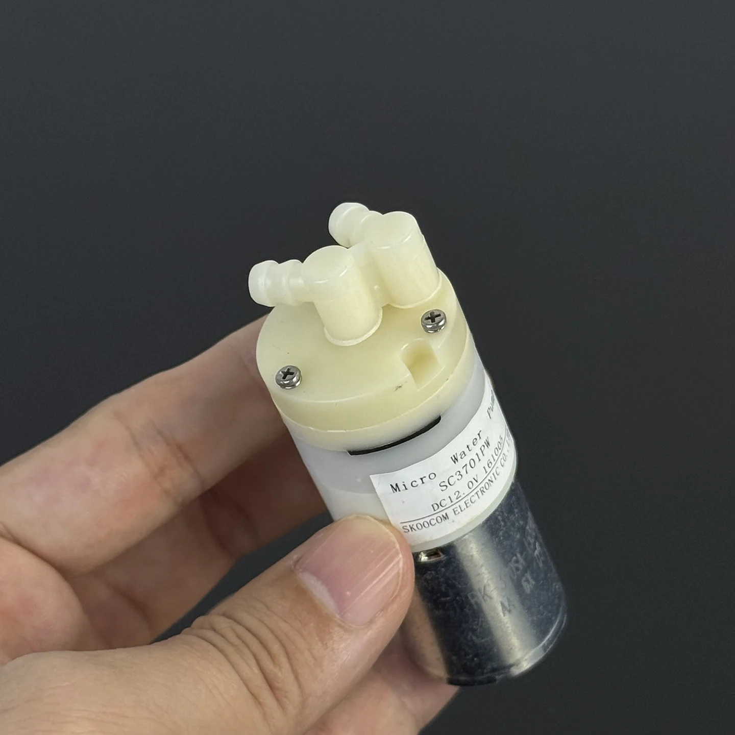 Micro 370 SKOOCOM SC3701PW DC 12V pompe à eau auto-amorçante pompe à membrane d'aspiration débit 550 ml/min pour Machine à boire de Table à thé