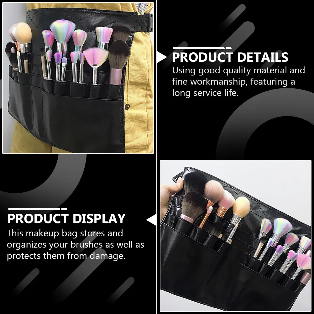 1Pcs Premium Makeup Brush Pouch Portable Cross-Body Brush Bag for Organizing Protecting Brushes Anytime Anywhere