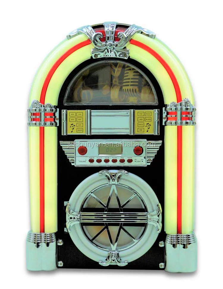 

Retro Stereo System with CD Player, FM Radio, Aux-In, but without USB