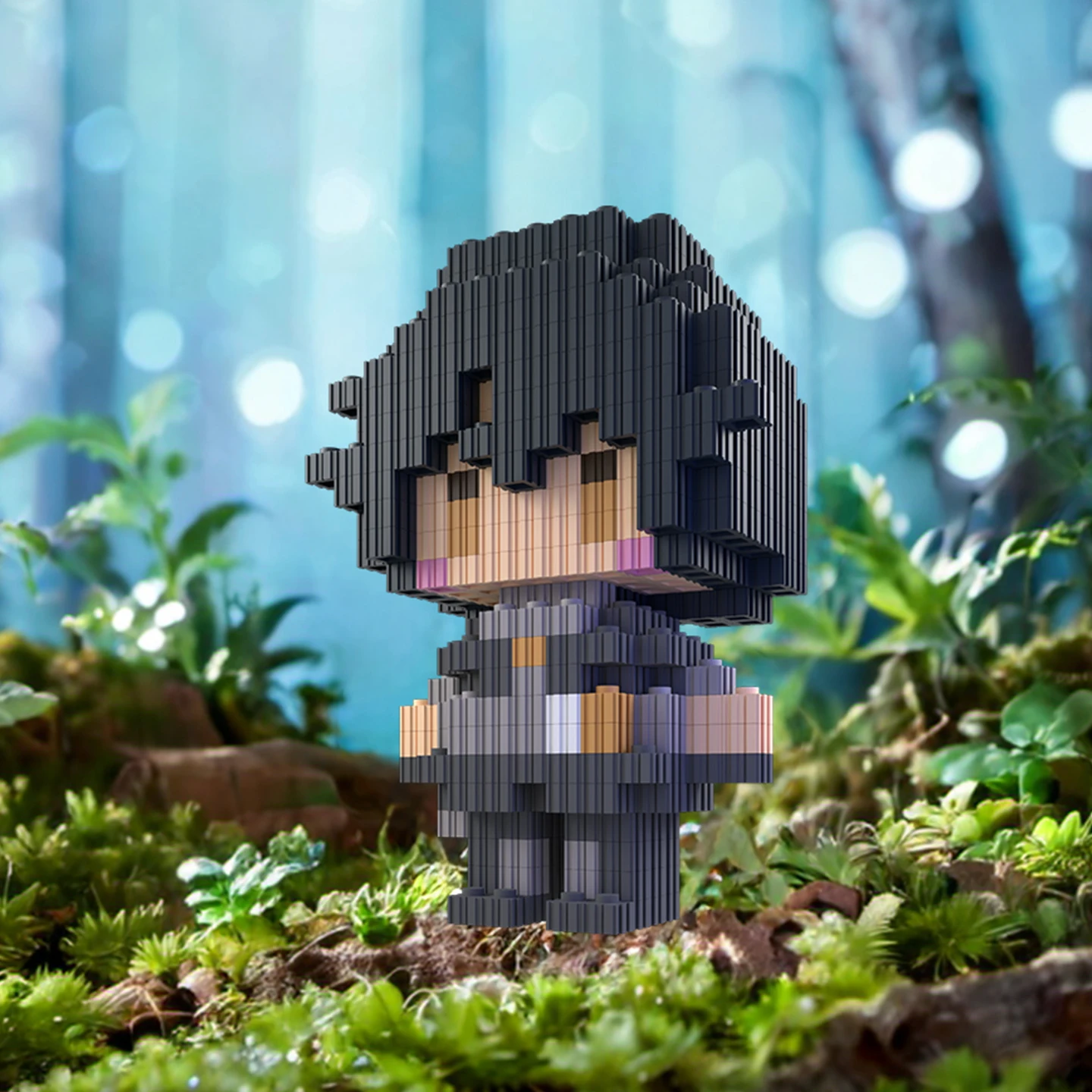 Gioco Anime Wuthering Waves maschio femmina Rover Cosplay Cartoon fatto a mano building block 3D anime modello fatto a mano Accessori regalo