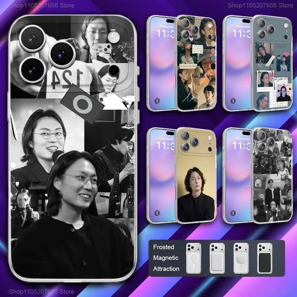 

R-Roh Actor J-Jae Won Phone Case For iPhone 11,12,15,14,13,17,16,Pro,Plus,E,Max,Air,Mini Magnetic Frosted Cover