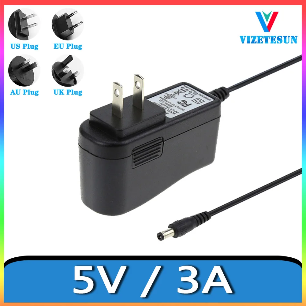 5V 3A Netzteil Elektronische Luftfeuchtigkeit Box Netzwerk STB Netzkabel DC 5,5*2,1MM