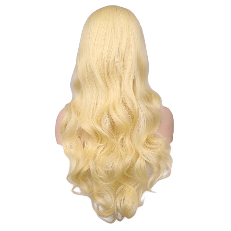 Long Wavy Wig Synthetic Blonde Barbi Wig Adult Halloween Costumes Women Wigs For Women