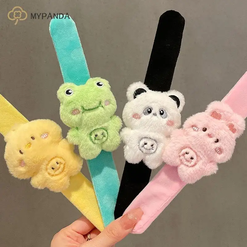 Innovative Plush Rabbit Wristband Bracelet Cartoon Little Panda Frog Funny Circle Holiday Dress Up Children's Gift