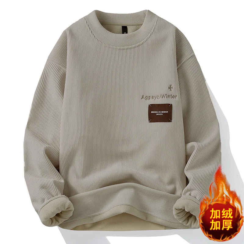 Men's Casual Knit Sweater Pullover Men's Jumper Spring Autumn Streetwear Men Clothing Fashion Male Sweat-shirt Solid Color