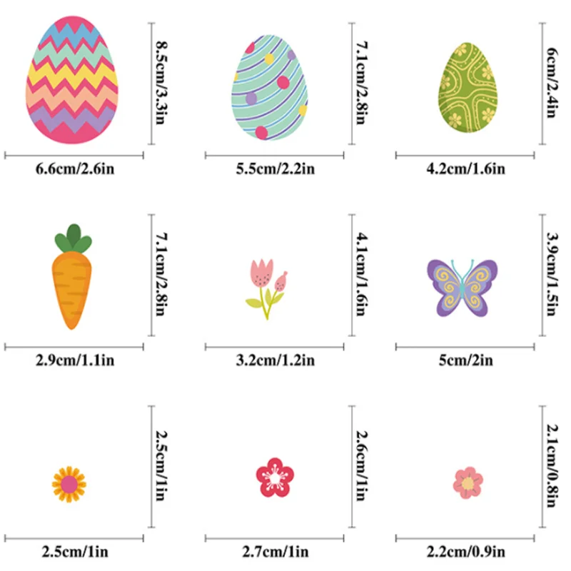 Autocollant mural de lapin oeuf de pâques, 2 feuilles, autocollant électrostatique de disposition du verre de fenêtre de magasin, résistant à l'humidité, Anti-salissure amovible