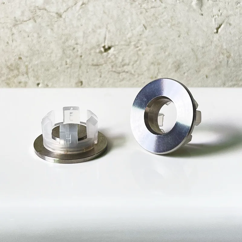 Durable Stainless Steel Overflow Cover Bathroom Sink Hole Plug Decorative Ring Anti Odor Drain Stopper Accessory Replacement