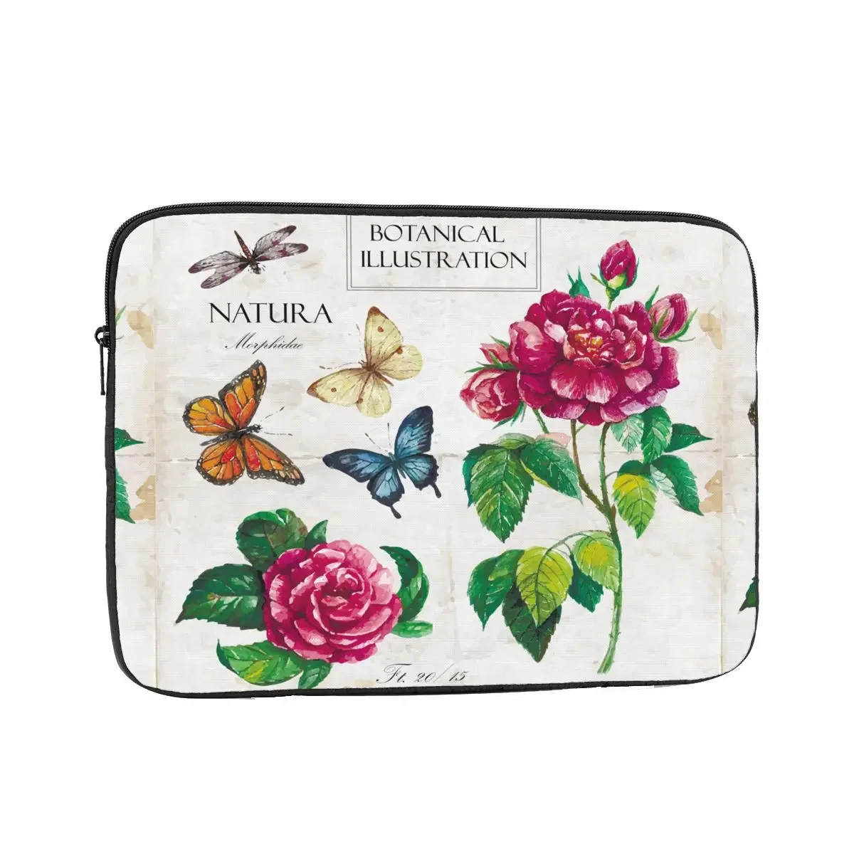 Colorful Flowers And Butterflies 10 12 13 15 17 Inch Laptop Sleeve Case Notebook Bag Case Shockproof Case Bag