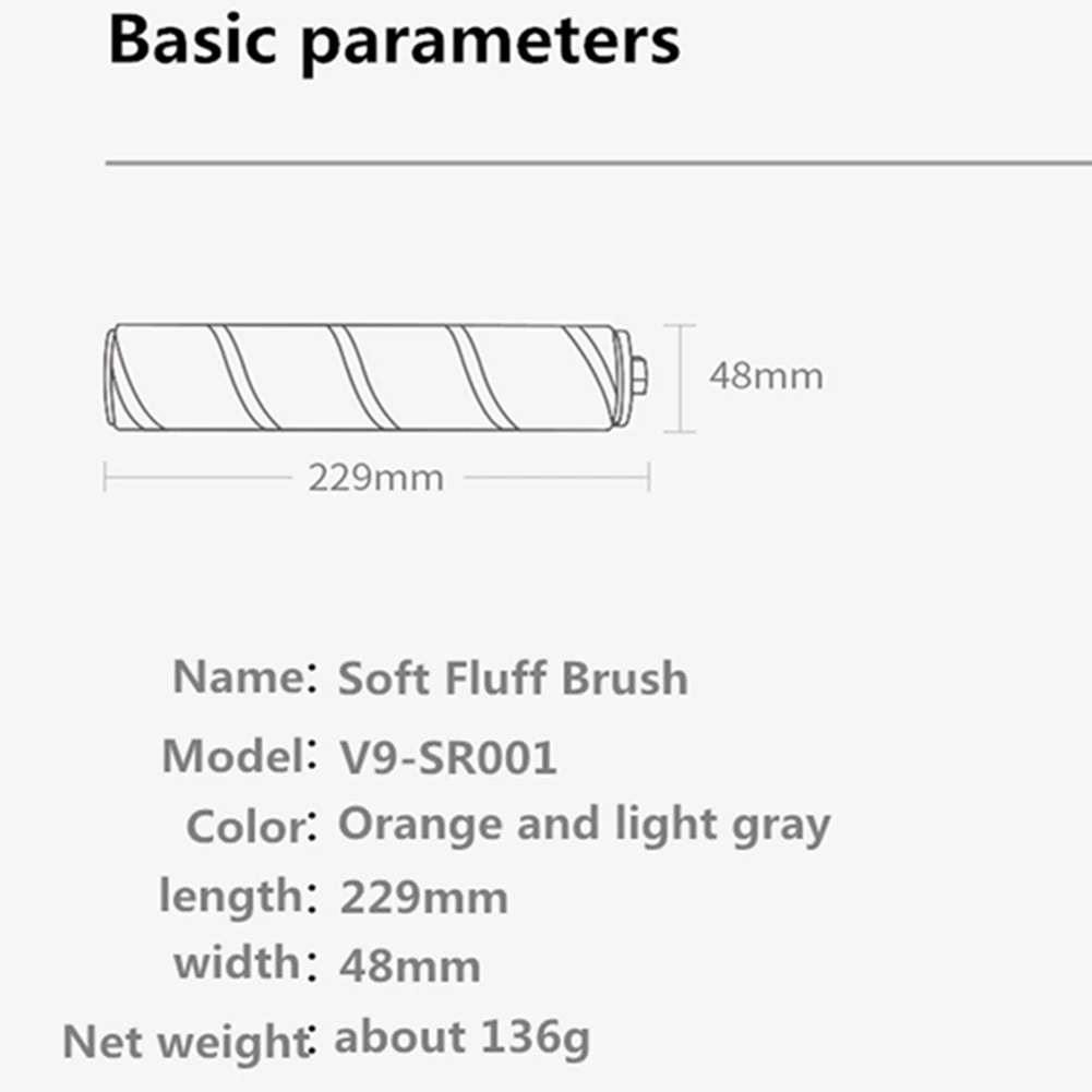 

ABMH-Filter Roller Brush For Xiaomi Dreame V9 XR V10 V11 V9P V8 Handheld Cordless Vacuum Cleaner Spare Parts
