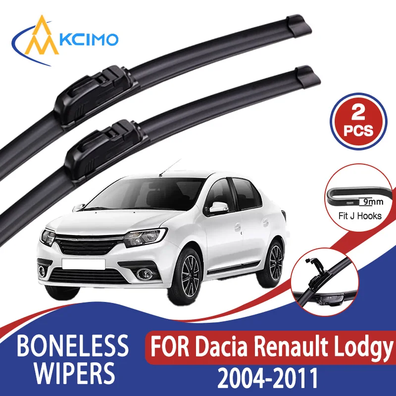 

For Dacia Renault Lodgy 2004-2011 Car Wiper U-type Soft Rubber Boneless Wiper HD Quiet Durable Automotive Wiper 20"+20"
