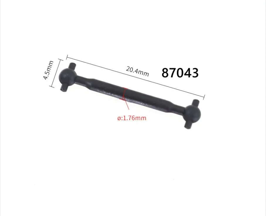 Wmqbjta Lot de 12 coupleurs d'arbre à l'échelle 1/87 HO pour modèles réduits, pièces de raccordement, 87046