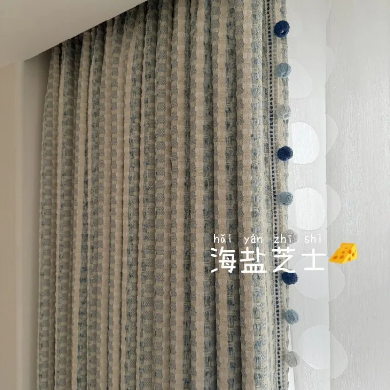 Children's Room Curtains Cream-Colored Style Curtains for Living Dining Room Boys' and Girls' Bedrooms Bay Windows Custom Size