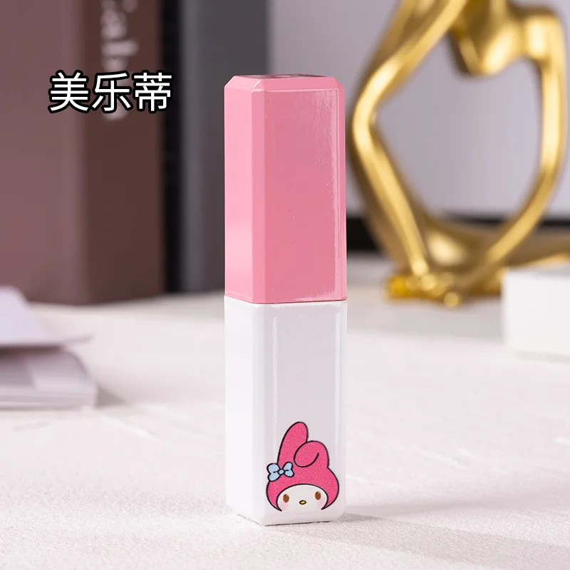 New Sanrio Hello Kitty Kuromi Cinnamoroll Lipstick Cigarette Lighter Creative Kawaii Windproof Pink Flame Lighter Boyfriend Gift