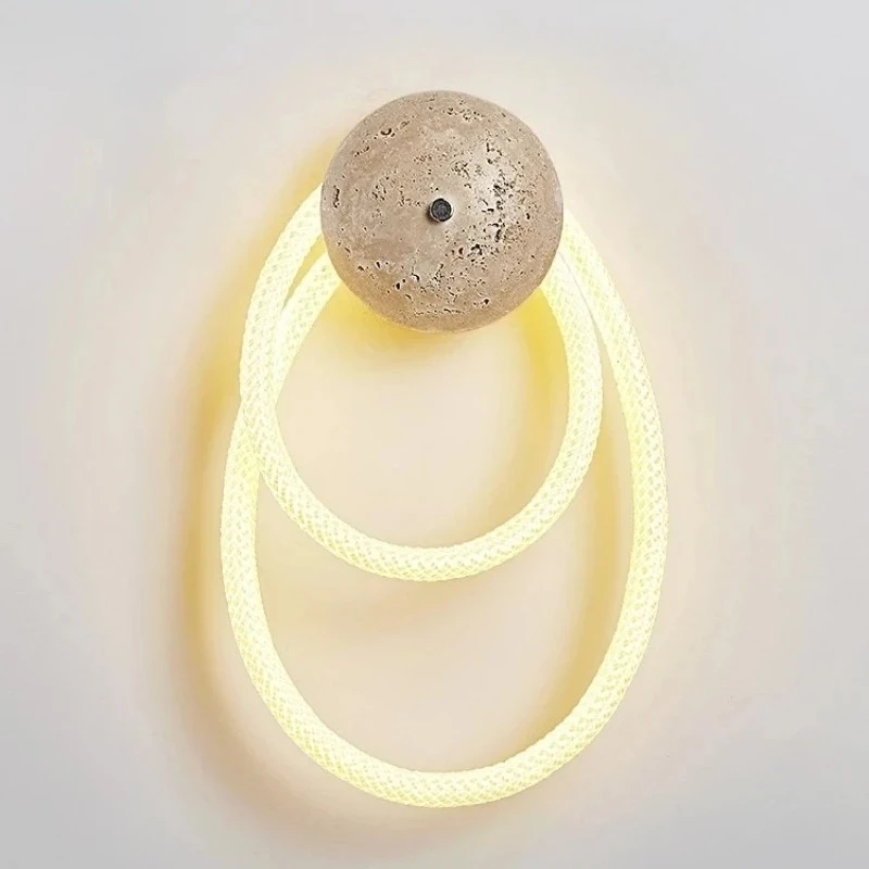 Hot Sales Wabi-Sabi Wall Lamp Nordic Bedside Sconce for Bedroom Entryway Living Room Creative Ambiance Hotel Decor Warm Light