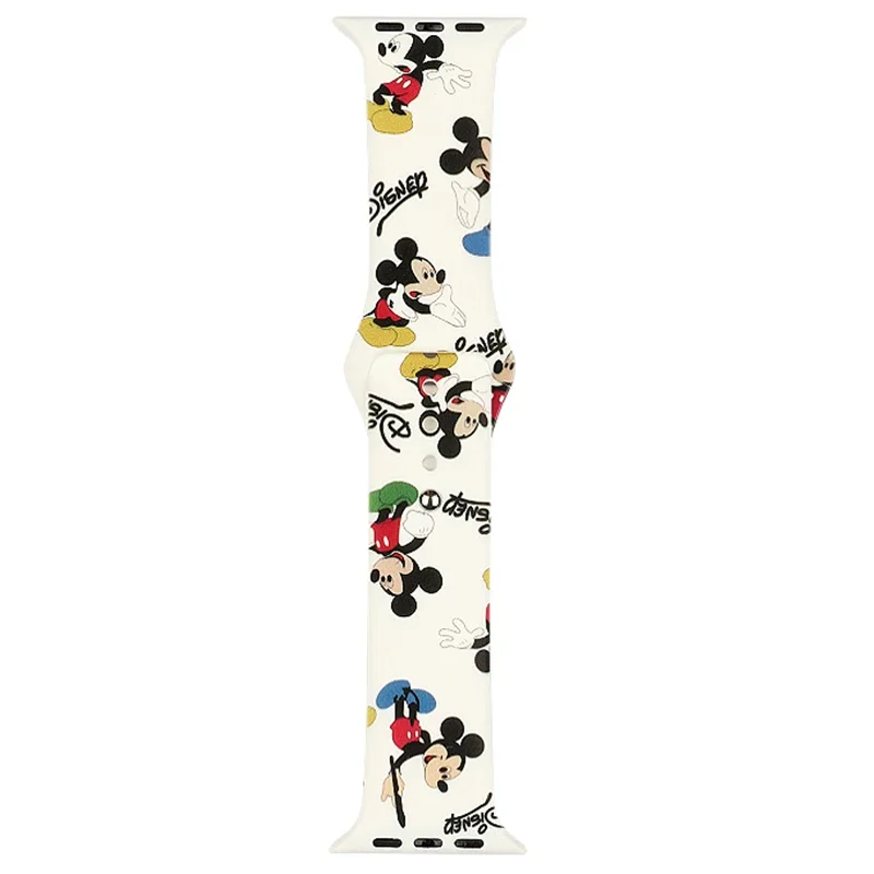 Mickey Minnie Watch Strap band 44mm 40mm for iwatch Bracelet series 7 6 Se 5 4 3 2 1 42mm 38mm printing Replacement