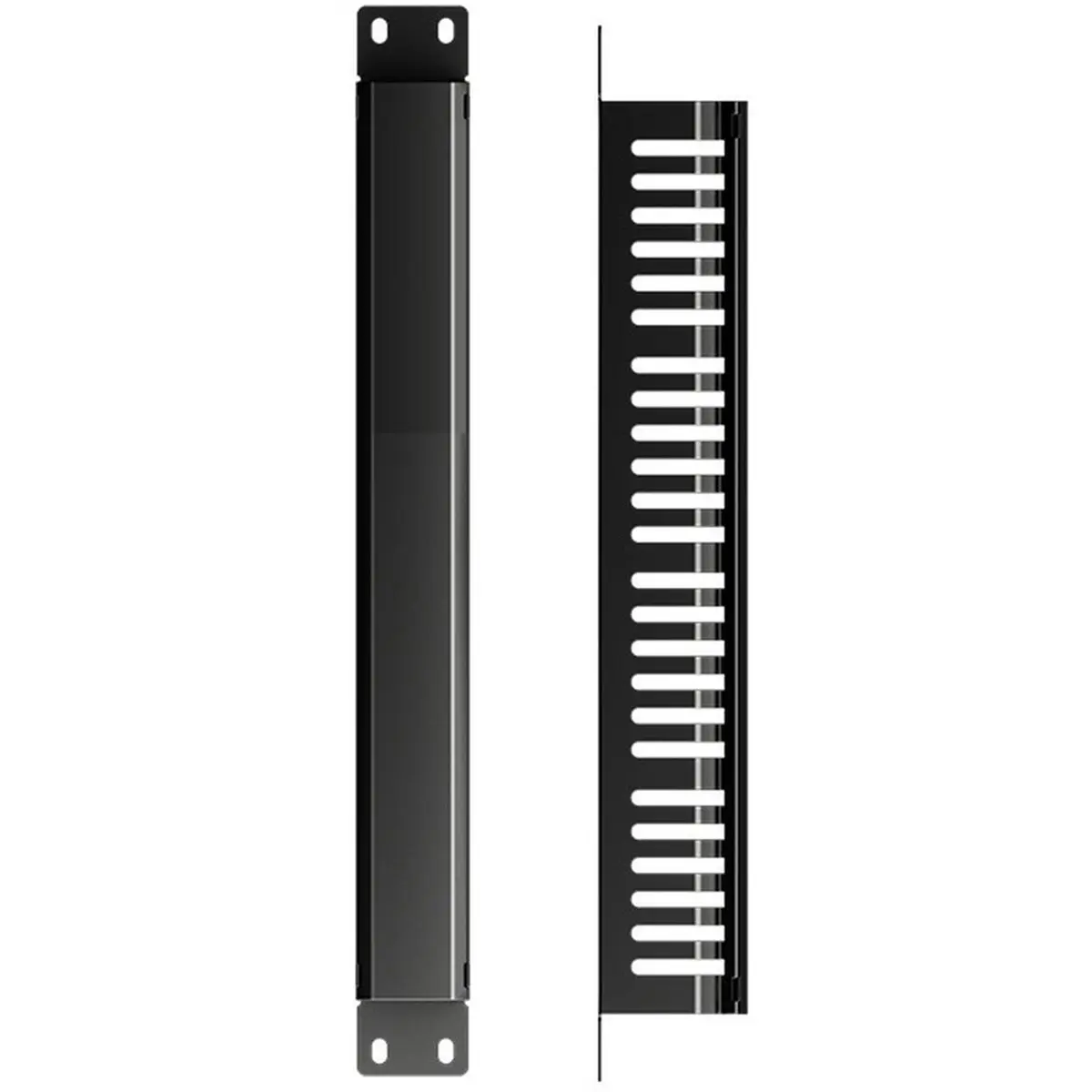 HDL 1U Network Cable Management Horizontal Vertical Mount 19 Inch Server Rack 24 Slot 48 Port Finger Duct Wire Organizer