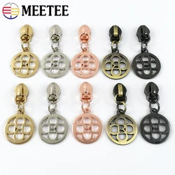 5# Metal Zipper Slider For Nylon Zippers Tapes Bag Pocket Zips Pulls Heads Jacket Purse Zip Repair Kits DIY Sewing Accessories