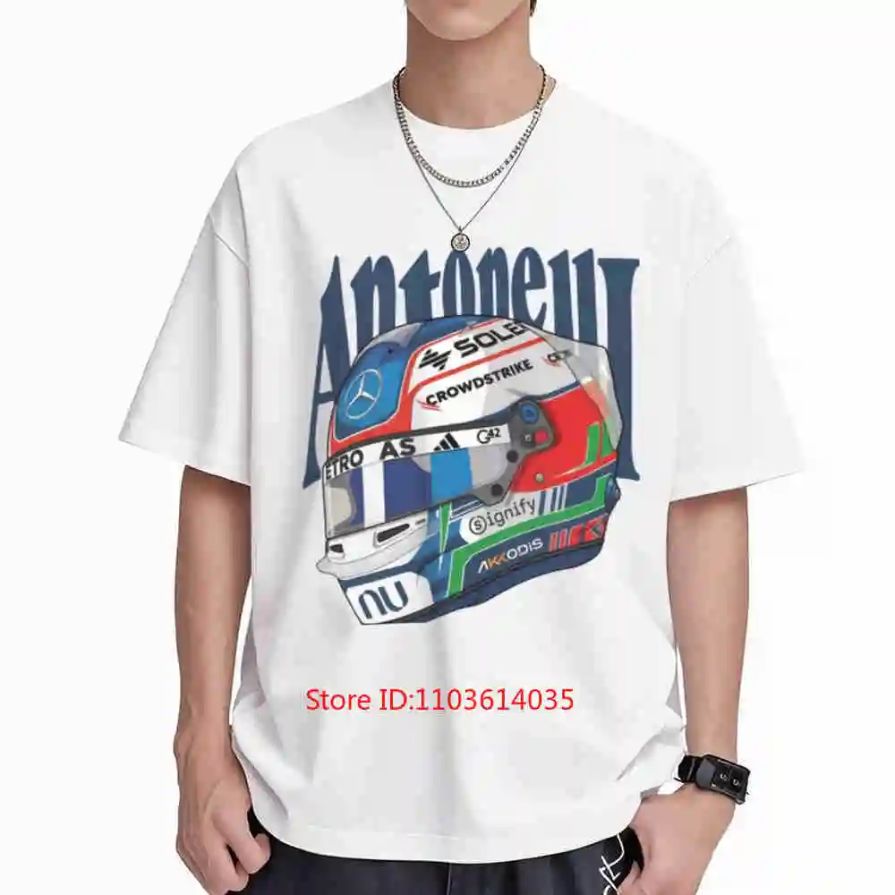 Vintage Kimi Antonelli 12 Racing Motorsport Short Sleeve Tee 100% Cotton T-Shirt