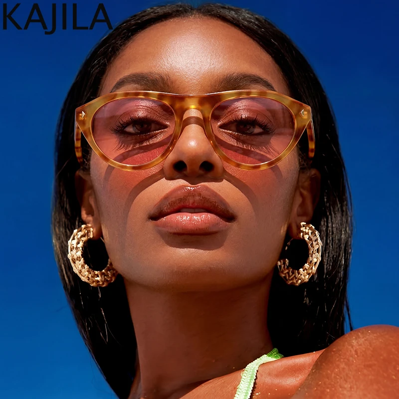 

Retro Y2K Cat Eye Sunglasses Women 2026 Luxury Designer Rivets Thick Frame Eyewear Vintage Driving Shades Fashion Sun Glasses