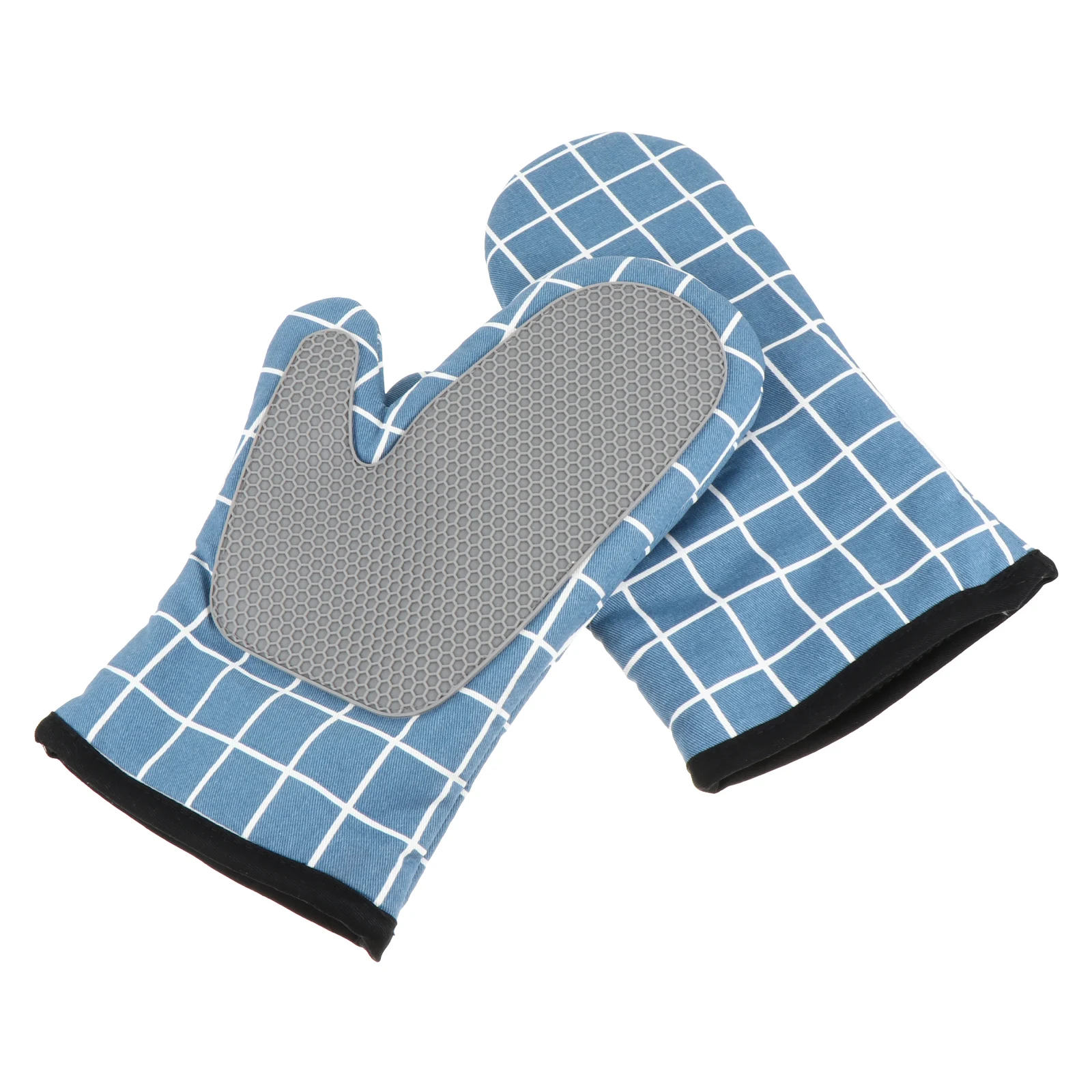 

Heat Resistant Insulation Gloves High Quality Cotton Silica Gel Oven Kitchen Microwave Protective Bake BBQ Gloves