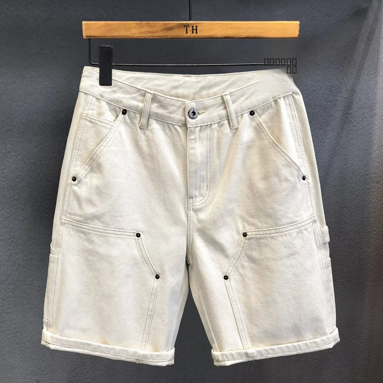 

Мужские джинсы-брюки в стиле ретро, свободного кроя, повседневные, с прямыми штанинами, низкой посадкой, из тонкого денима, для лета