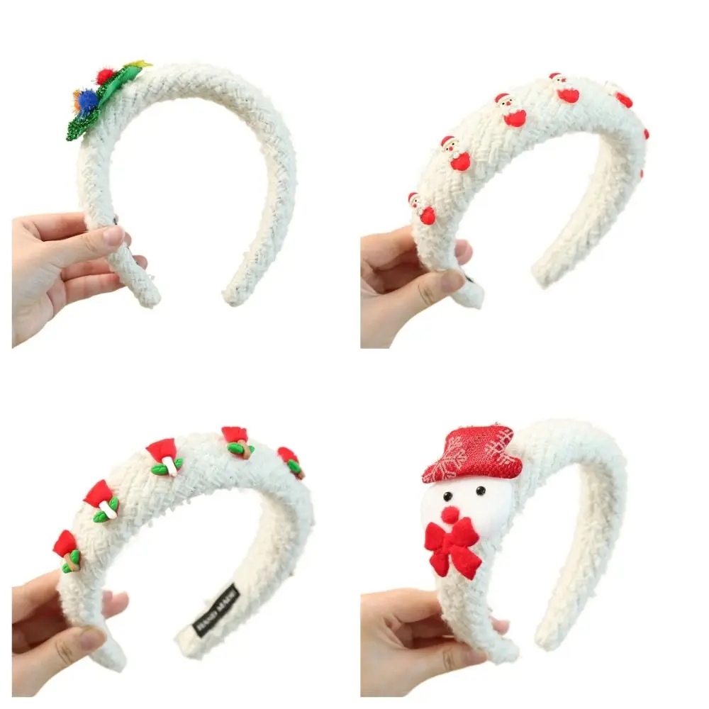 Creative Hair Accessories Christmas Headband Merry Chritmas Hairband Santa Claus Hair Hoop Xmas Headpiece Antler Hair Hoop Party