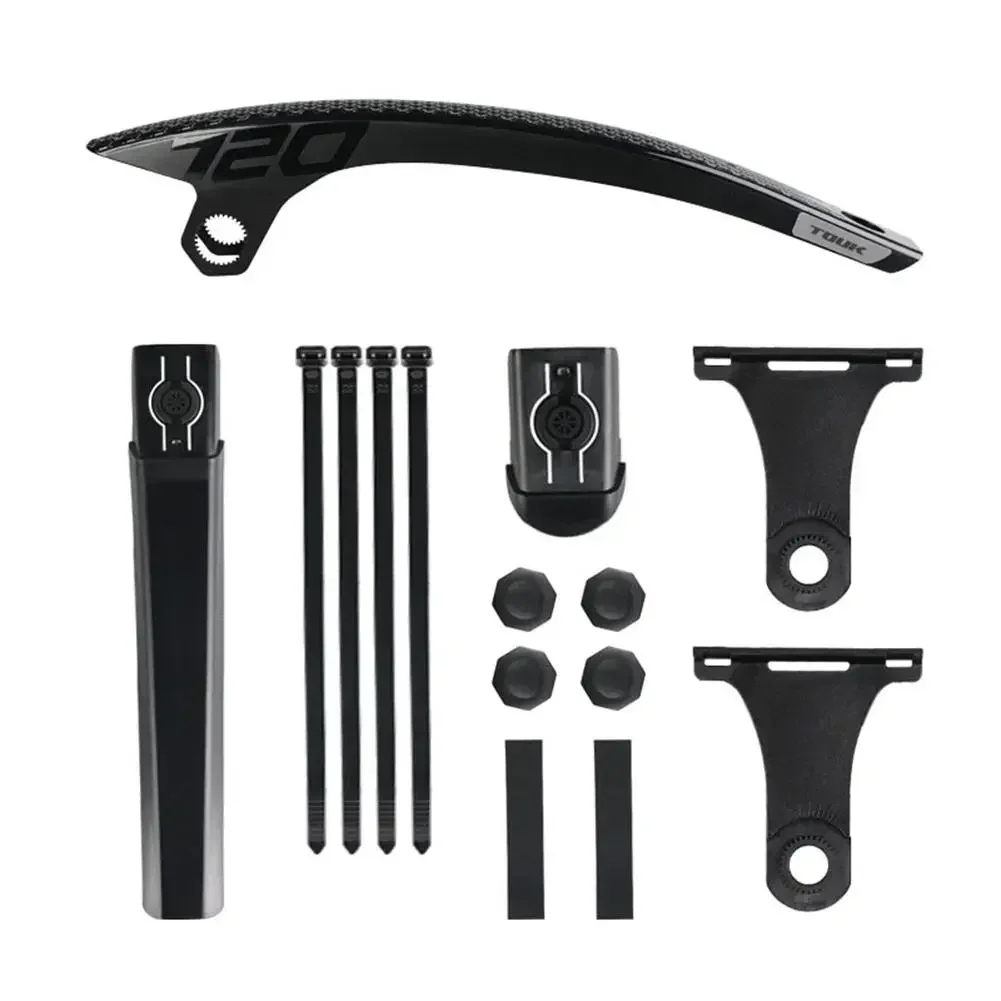 

Bicycle Splash Guard 34*4.3cm Adjustable Windshield Hassle-Free Setup Lengthened Adjustable Design PC Nylon Material