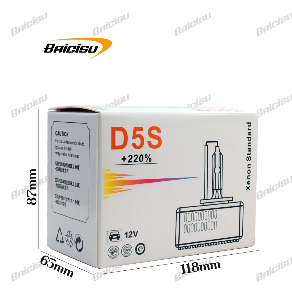 High bright Xenon Lamp D5S bulb Genuine 6000K 35W 12V HID Bulb Headlight  for headlight headlamp fit for Audi Chevrolet GMC 3F19 image 6