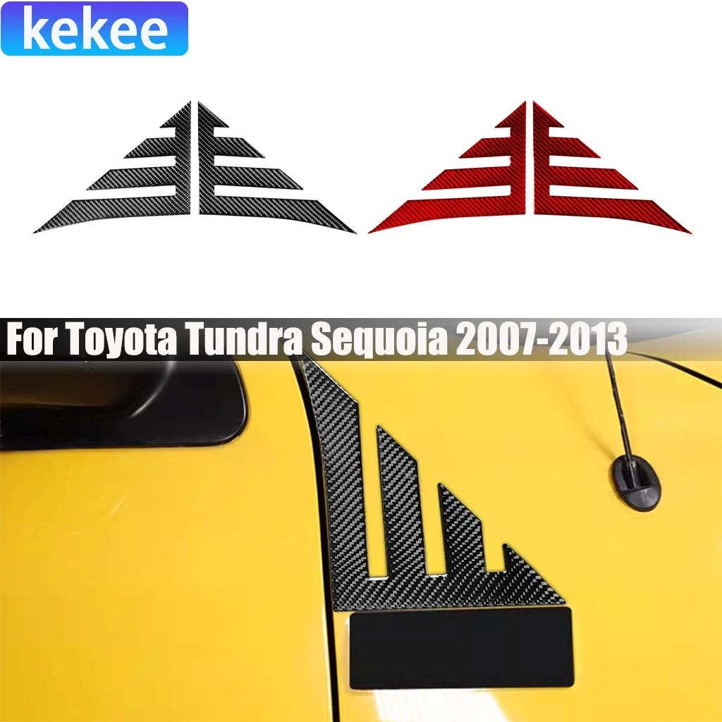 

Carbon Fiber Car Accessories Front Fender Panel Modified Exterior Trim Cover Soft Sticker For Toyota Tundra Sequoia 2007-2013