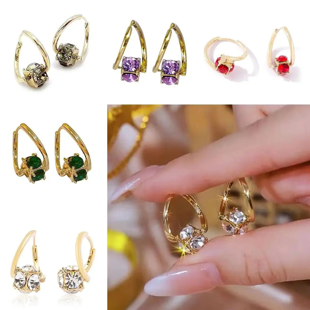 1 Pair Copper Magnetherapy Germanium Earrings Luxury Therapy Magnetic Therapy Earrings Colorful Lymphvity Magnetherapy Earring