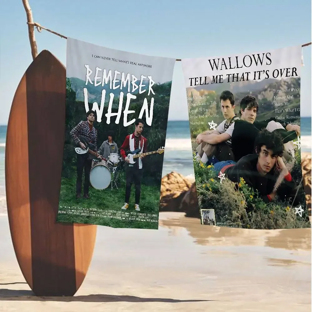 American Rock Band Wallows Series Microfiber Printed Beach Towel Mountain Climbing Beach Swimming Running Absorbent Soft Towel