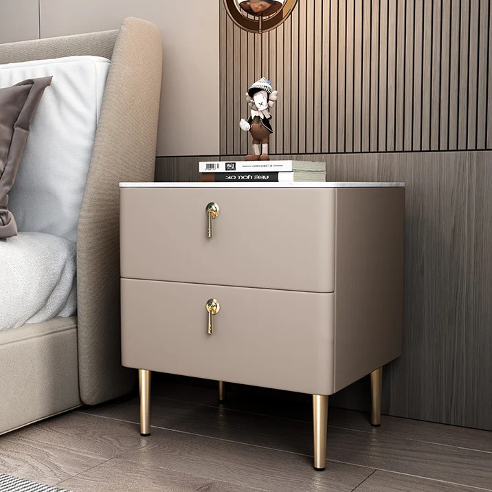 #New Design Side Table Bedroom Trendy Smart Home Wireless Charging Furniture Nightstands Blue Tooth Speaker Bedside Cabinet