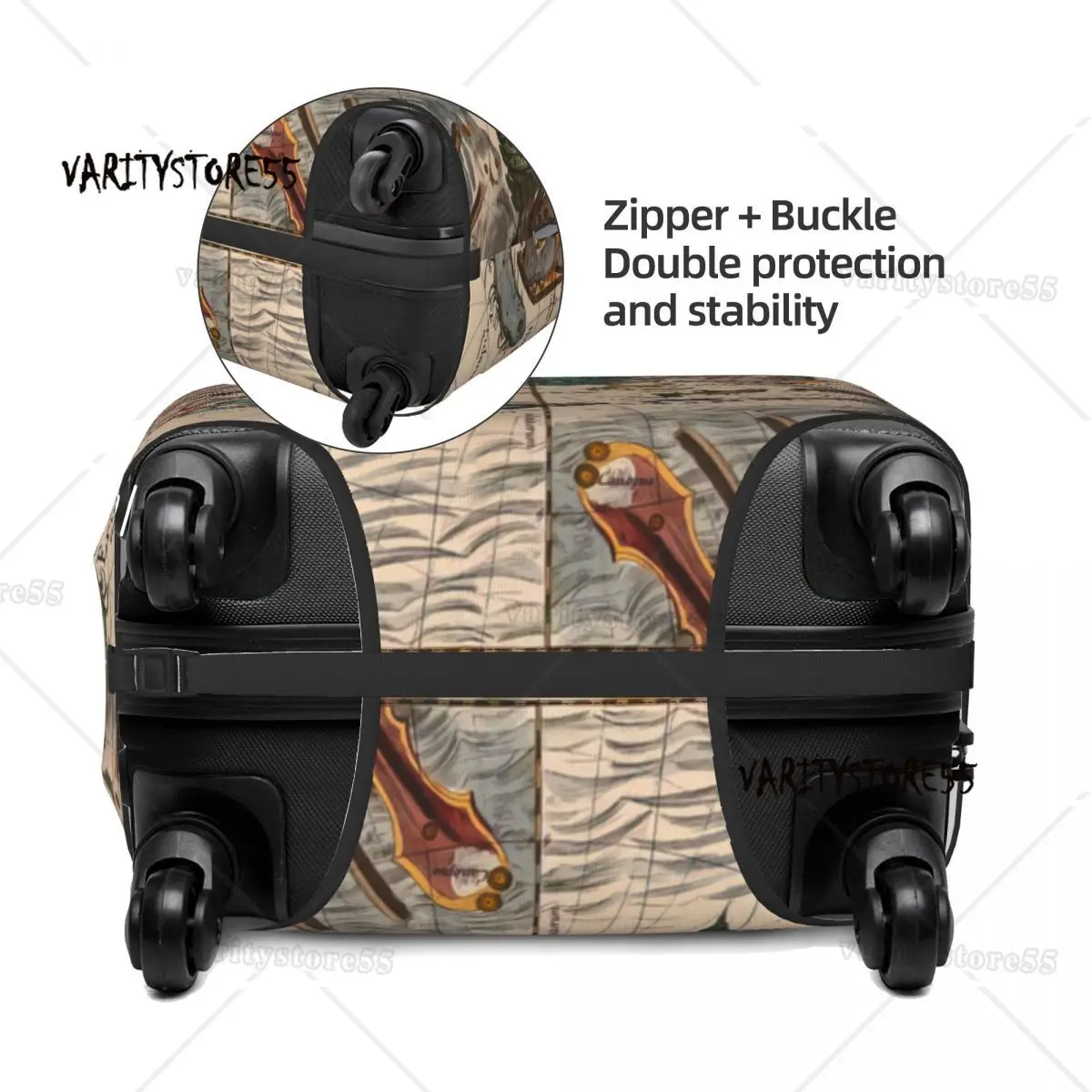 Constellation Chart Print Luggage Protective Dust Covers Elastic Waterproof 18-32inch Suitcase Cover Travel Accessories