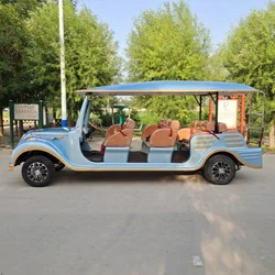 Street Legal 11 Seater Electric Car Battery Powered Adult Tourist Sightseeing Car Antique Classic Vintage Car New Golf cart