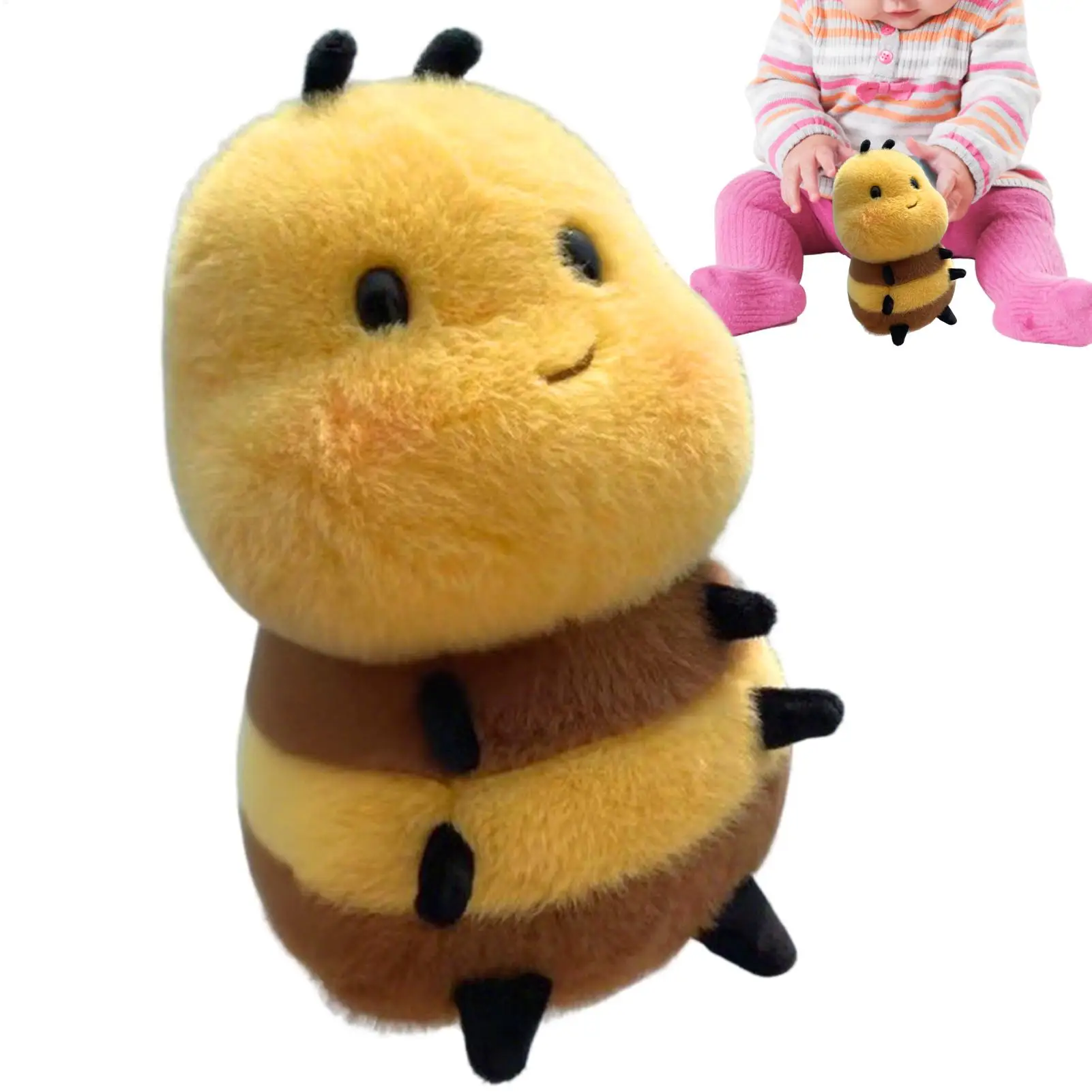 20cm Adorable Cartoon Honey Bee Plush Toy Kawaii Soft Stuffed Animals Plush Softness Meets Durability Kids Girls Boys Gifts