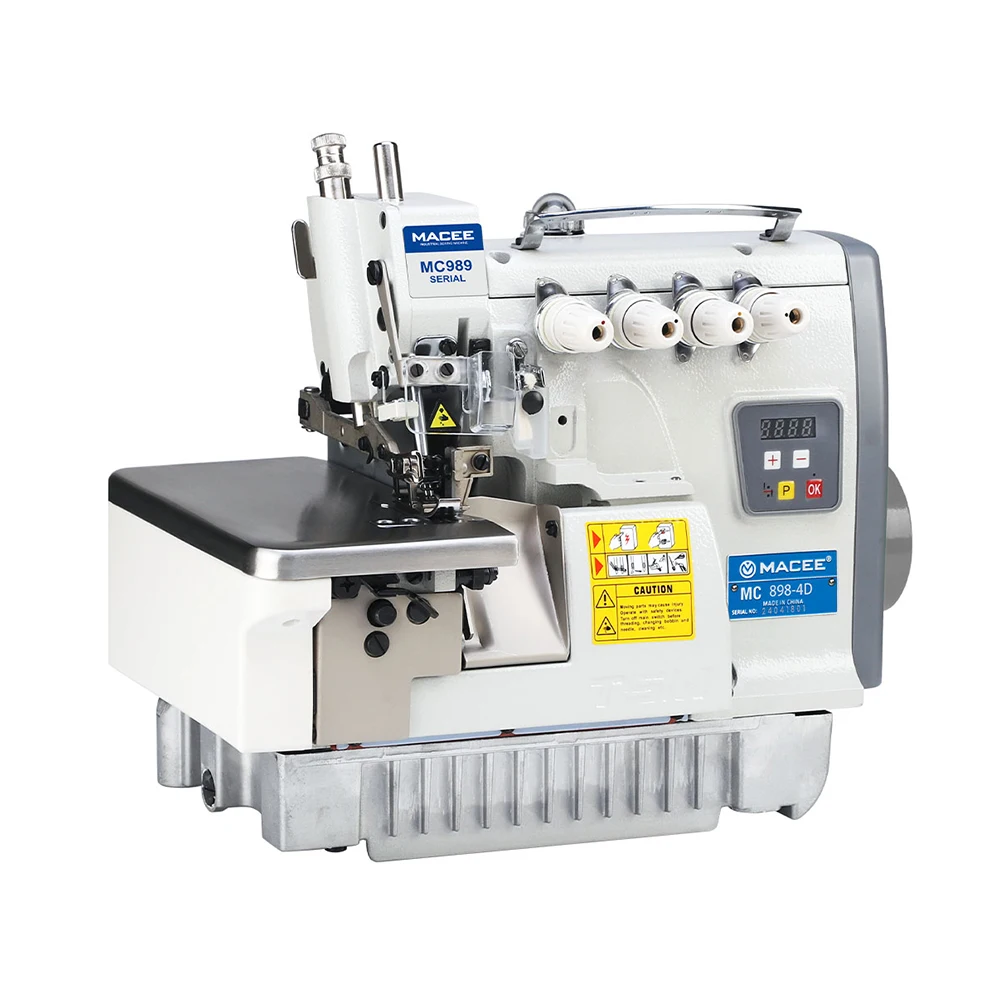 

MC 898D4 Industrial Super High Speed Flat Bed 4 Thread Direct Drive Overlock Sewing Machine