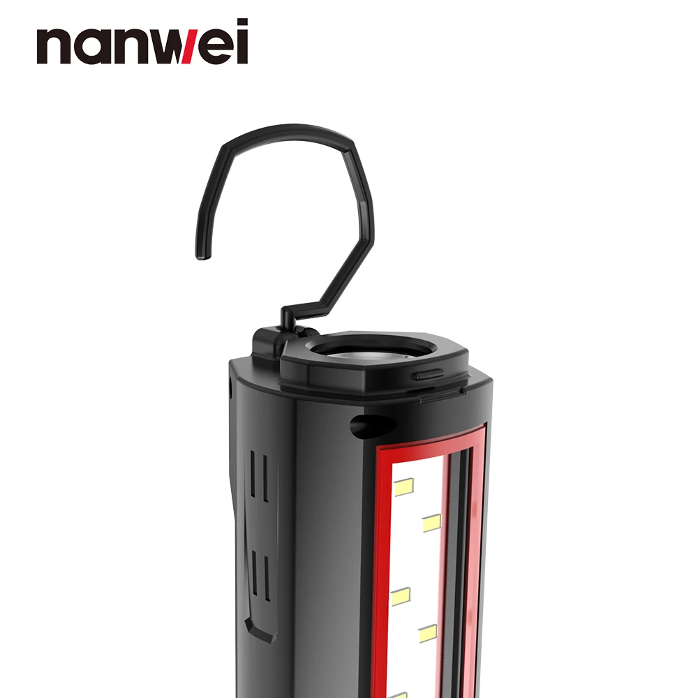 Imagem -02 - Nanwei Lithium Led Illumination Light Absorvente Magnético de Longo Alcance Luz de Trabalho com Luzes Laterais 12v