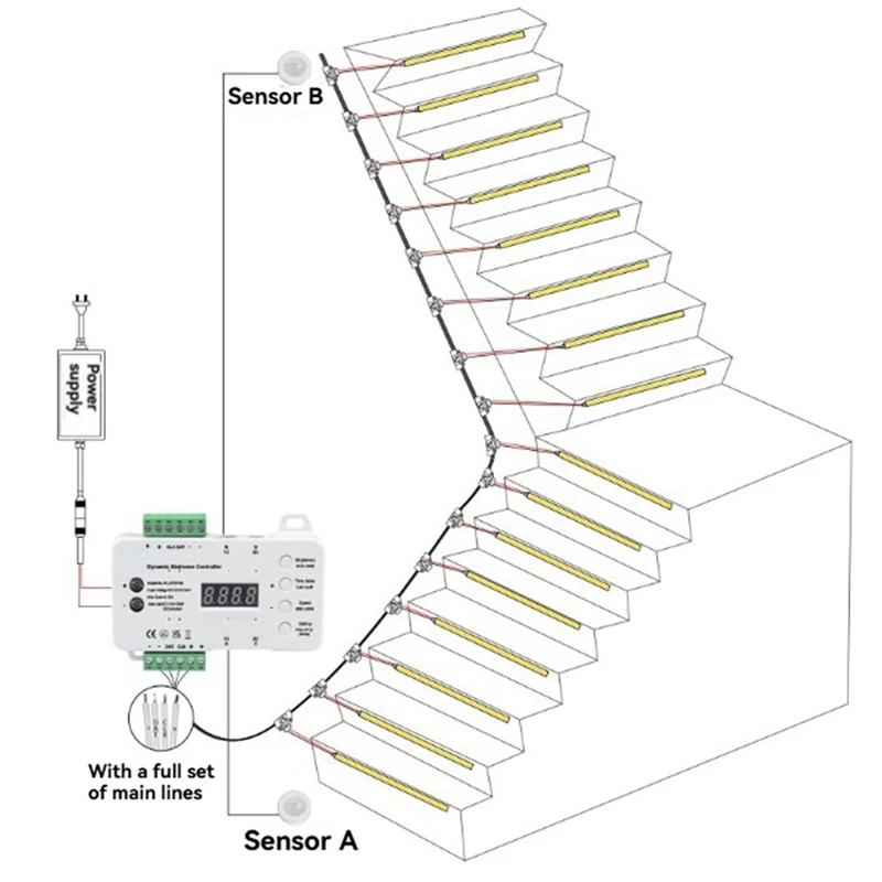 Induction Controller Automatic Staircase Light Step Lighting Controller Automatic Staircase Light Step Lighting Controller