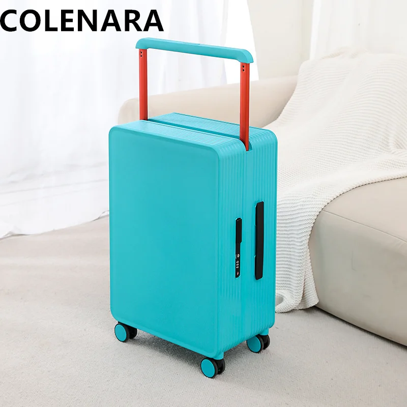 Colenara 20Inch Cabine Bagage Pc Robuuste Boarding Case Glad Licht Geluid Universeel Wiel Travel Trolley Tas 24 \