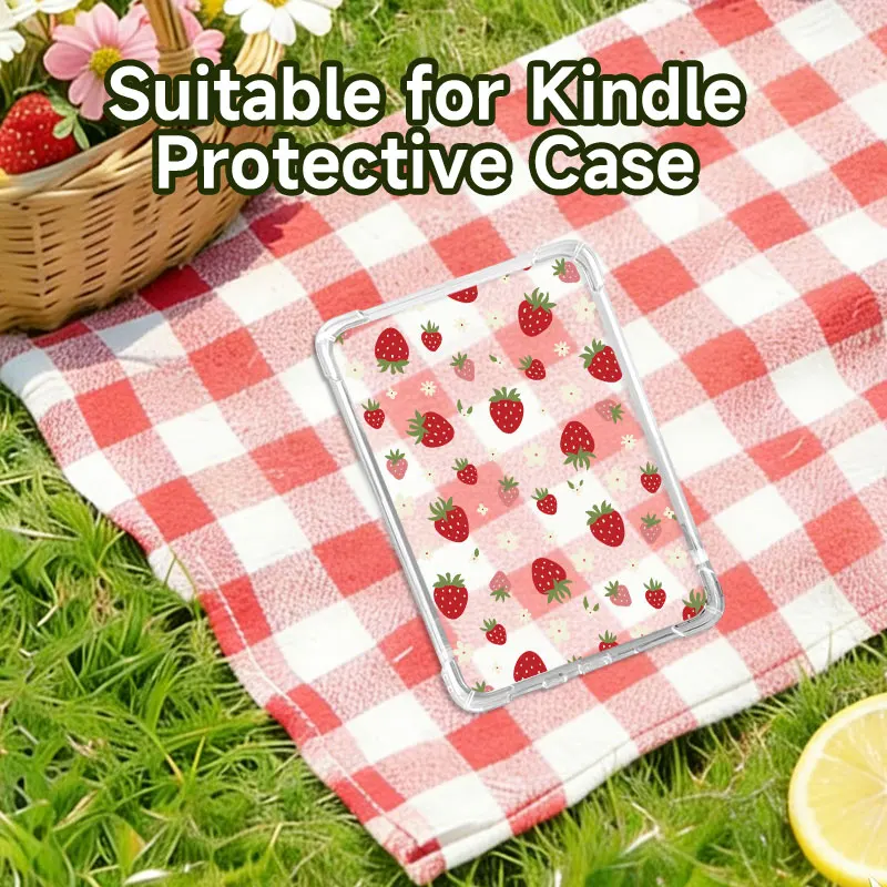 Transparent colored e-reader protective case,shockproof and durable shell,suitable for Kindle10/11/12,Kobo Libra Colour e-reader