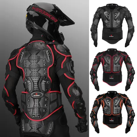 Men's Motorcycle Armor Motorbike Jacket Anti-Fall Motocross Racing Riding Body Protector Jackets Moto Full Body Armor M-5XL