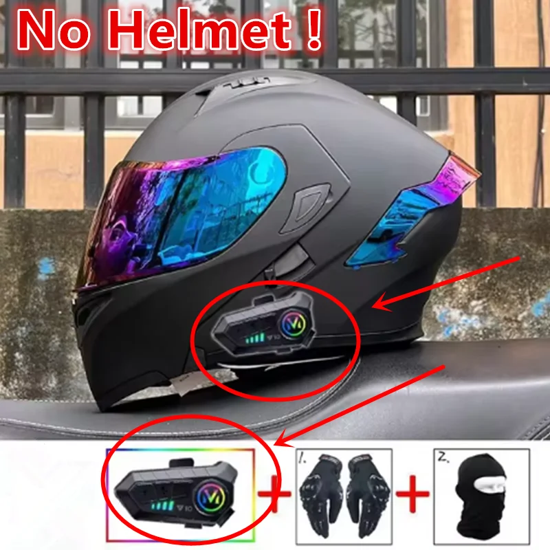Y10 Motorcycle Helmet Bluetooth Headset 1000Mah Super Long Standby Wireless Hands-free Waterproof Motorbike Earphone - Image 4