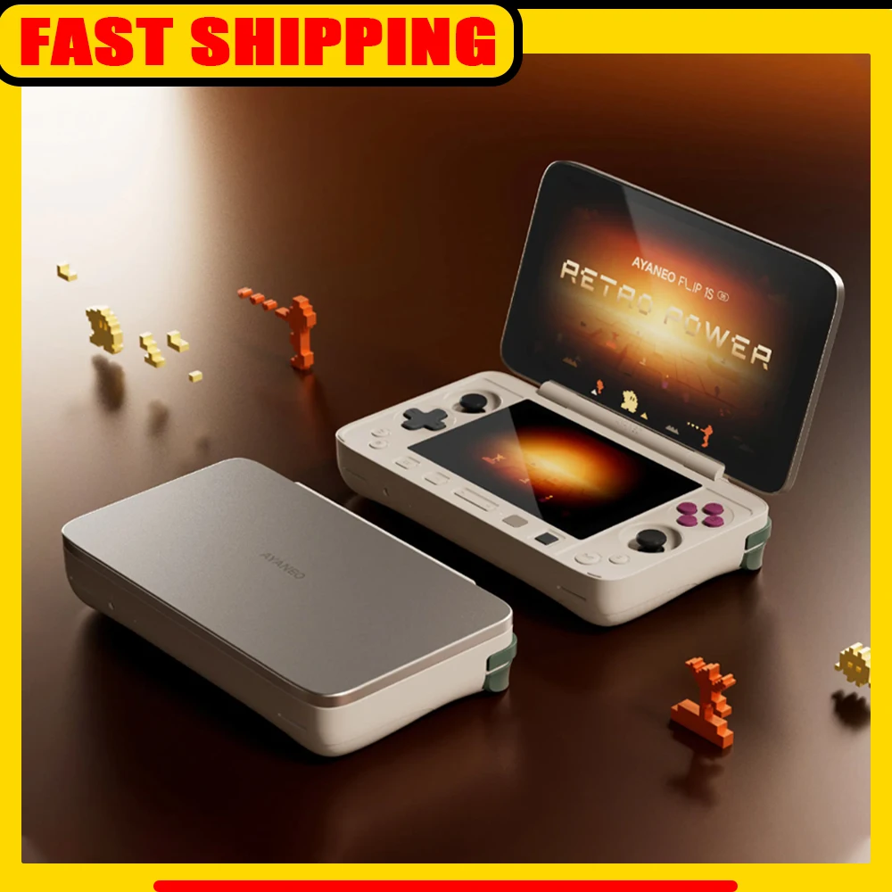 Игровая консоль AYANEO Flip 1S DS Flip 7 дюймов, 1080P, 144 Гц, OLED-экран, портативная портативная консоль HX370 8840U, игровой автомат с двумя экранами