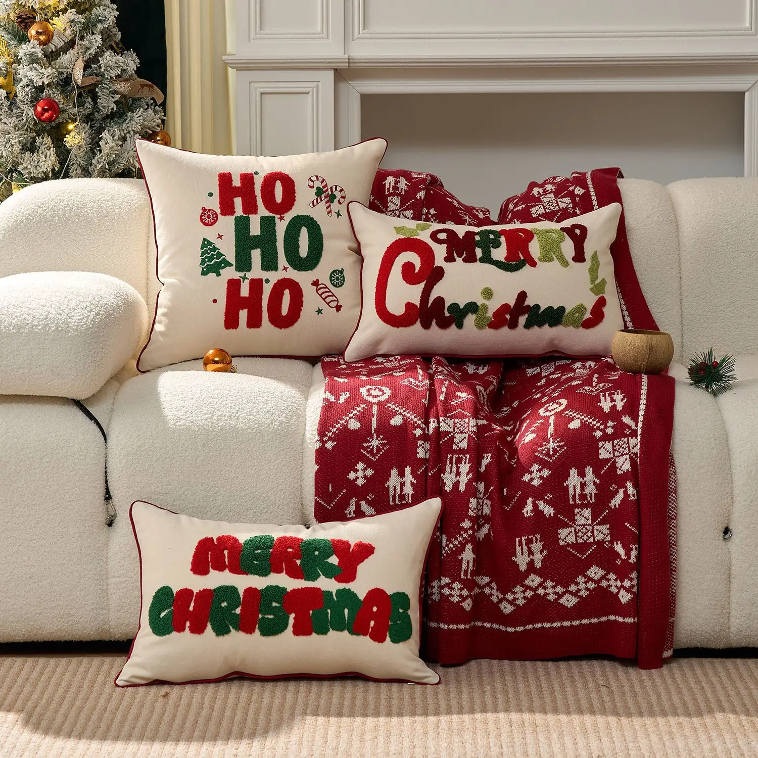 Noel Mektup Yastık Örtüsü Altı - Embroidery Xmas Decorations incelemesi ve fiyatı